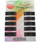 Macher Bordázott hajcsat golyóval fekete 6cm 100db (5908456873122)