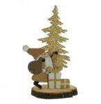 Nowa Karácsonyfa figura fa karácsonyfa mikulás arany 15 cm (ZL19C968/3070157/GOLD)