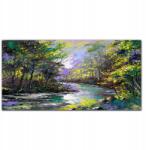 Coloray Vászonkép Festmény erdő folyó fák 100x50 (010030010010000016933)