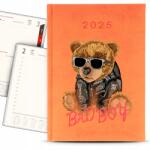  Könyvnaptár A5 2025 Narancssárga Bad Boy Határidőnapló Napló Minták (Kalendarz 2025 Pomarańczowy)