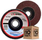 Tagred 10 Db-os Fa Csiszolókorong Készlet Fém Acél P80 125MM Lamella (TA1002x10 TARCZA DO METALU INOX)
