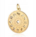 e-kreatywni Csillagjegyek, arany medál, sebészeti acél 22, 5x1mm (00365)