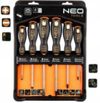 NEO TOOLS Kereszt és lapos csavarhúzó készlet Neo Tools 6db-os (Zestaw Wkrętaków Krzyżowe I Płaskie Neo 6szt)