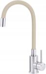 Deante Konyhai mosogató csaptelep hajlított kifolyócsővel Bézs rugalmas modern (BOC 5720)