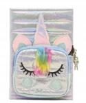 Stnux Unicorn napló lakattal, zsebbel, fehér (5901583298714)