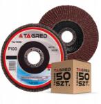 Tagred 50 Db-os Csiszolókorong Készlet Lamellás Lamella 125MM P100 (TA1006x50 DO ALUMINIUM PCV)