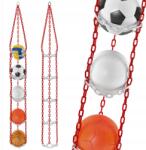 FBSYS Polctartó 5 Labdához Fbsys X5 Piros-fehér (fbsys-x5-czerwono-biały)