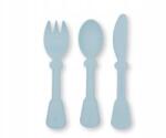 Bamboom evőeszköz szett gyerekeknek bioműanyag 6m+ ergonómikus kék (8054117839734)
