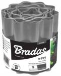 Bradas Hullámos gyepszegély Szürke 9m x10cm Bradas (5907544432241)