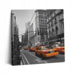 Wallfluent Fotó Vászonkép Művészet Taxi Mozgalom Manhattanben 60x60 cm (010030010270000003300)