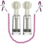  Mellbimbó nagyító szívó pumpa Csikló mellbimbó bilincsek lánccal (001WW)