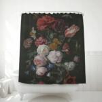floraweg zuhanyfüggöny, teljes virágmintás poliészter 180x200, wielokolorowy (czdk)