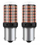 Auto Gamma Izzó P21W 1156 BA15S Led Piros 2 db