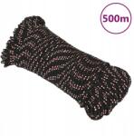 VidaXL Vitorláskötél, fekete, 3 mm, 500 m, polipropilén (8720287126058)