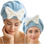 MAKOIA Turbán Hajszárító Törölköző Fejre Mikroszálas Nedvszívó (gruby szybkoschnący miekki mikrofibra)