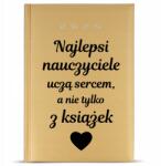 FunnyCase Naptár 2025 Arany Pedagógusnapra Pedagógusnak Szívvel Tanítasz (Kalendarz Dla Nauczyciela 2025)