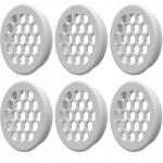 P4U Szellőzőrács Bútorhoz FI44MM Fehér 6 Db-os Méhsejt Szett (HOM100022-W-SET)