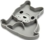 Melii Szilikon tányér tapadókoronggal Kutya Szürke 6m+ (17400-6)