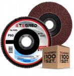 Tagred 100x Csiszolótárcsa Levélcsiszoló 125 MM P60 (TA1005x100)
