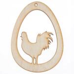Loveart Scrapki fa kakas medál tojásban Loveart 9, 5cm Dekoráció (LOV-Sklejka)