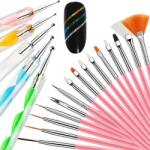  15db-os körömdíszítő ecset készlet szondák szalag (manicure, pedicure)