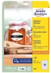 AVERY Etikett AVERY L5087 63, 5x42, 3 mm ovális visszaszedhető 10 ív/csomag (5087) - nyomtassingyen