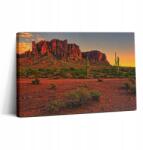Wallfluent Vászonkép Canvas Fali Dekoráció Otthon Loft Napnyugta Hegy 30x20 cm (010030010150000039318)