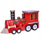  Csillámos vonat dekorációs mozdony az ünnepekre