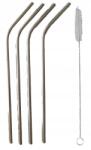 M. A. T. Group Rozsdamentes acél szívószálak 21, 5cm hajlítva (4db) tisztítókefe (mat-964088)