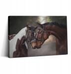 Wallfluent Vászonkép Grafika A dolgozószobába Ló portré az erdőben 30x20 cm (010030010150000075340)