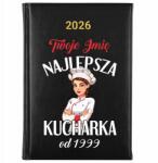 FunnyCase Naptár 2026 A5 Fekete Személyre szabott A Legjobb Szakácsnő *Dátum* (Kalendarz Najlepsza Kucharka Mot Wz)