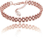 Astyle Ezüst golyós karkötő, aranyozott, rózsaszín