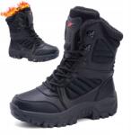  Téli Taktikai Bakancs Katonai Vízálló Túra Hegymászás Fekete 46 (HZTYY20250719099)