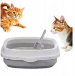  Szürke Macska Alomtálca Lapáttal 40 X 33 X 12 CM (Z0001)