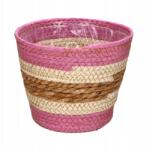 123Obrusy Rózsaszín kötél virágcserép burkolat közepes méret