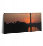 Wallfluent Vászonkép Az Ágy felett Gyönyörű Nyomtatott Torony Washingtonban 100x50 cm (010030010010000075705)