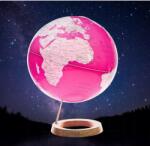 Exerz 33 cm-es megvilágított földgömb fa talppal Angol nyelvű térkép