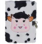 Skleplolki Napló Plüss Füzet Jegyzettömb Lakattal Tehén Titkárnő Gyerekeknek (NOTES A5 KRÓWKA)