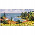 Coloray Vászonkép Virágok tengerpart égbolt 100x50 cm (010030010010000017354)