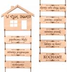 GrawerniaDDZ Ebben a házban, gravírozott rétegelt lemez dekoráció (Dom)