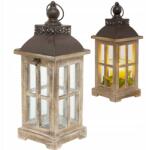 Styldekor Lampion fa barna zseblámpa gyertyatartó 45 cm retro (0707252AP)