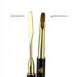 Crystal Professional Díszítő ecset (kétoldalas) 11 mm/6 mm 6 mm/20 mm Cr spatulával