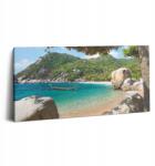 Wallfluent Fotó-Vászon Falikép Kilátás A Tengerre Koh Tao Thaiföld 100x50 cm (010030010010000076031)