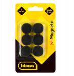 Idena Mágnesek, 6 darabos készlet, 7mm vastag, 24mm átmérő