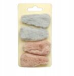  Gyerek hajcsat Plüss 4 db-os (0363-38)