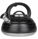 Brunbeste Hagyományos Vízforraló Síppal Rozsdamentes Acél Fekete Pöttyös Indukciós 3L (BB 1454)