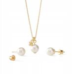 Giorre Ezüst Szett Aranyozott Gavbari Gyöngy Nyaklánc Fülbevaló Giorre (5905804270930)