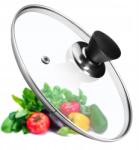 Kadax Üvegfedő 28 cm Serpenyő Fedő Univerzális Hőálló (K7872)