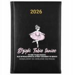 FunnyCase Naptár 2026 Neked Köszönhetően A Tánc Nem Csak Mozgások Fekete Ajándék Wz (DZIĘKI TOBIE TANIEC TO NIE TYLKO RUCHY)