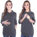 Oasis MijaCulture kismama és szoptatós pulóver 3600/4045 szürke, Xs